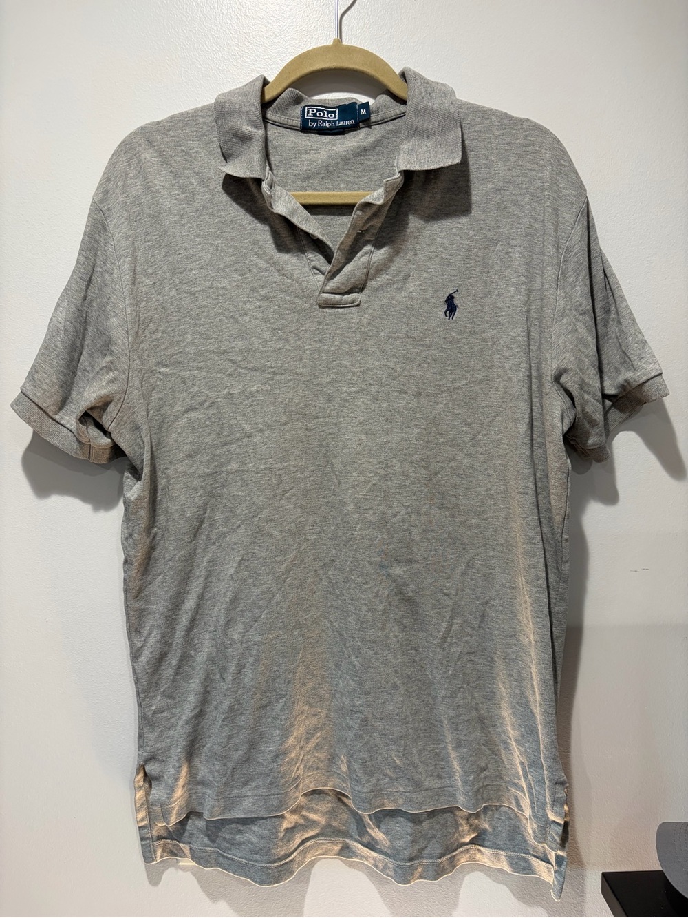Polo by Ralph Lauren Light Gray Short-Sleeve Polo with Navy Pony